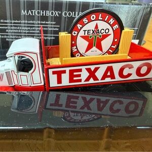 Match Red and White Texaco Gasoline Toy Truck